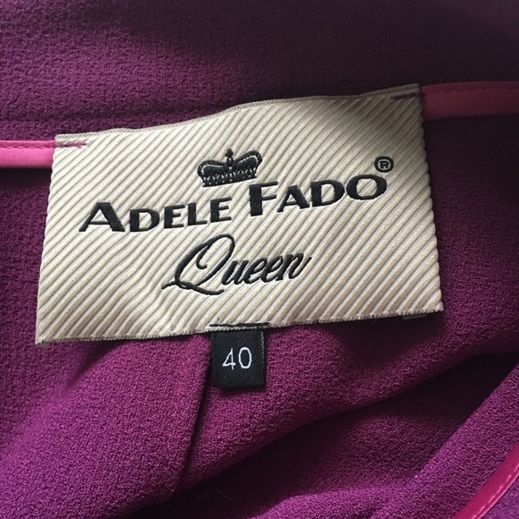 Adele Fado Queen Purple Pencil Skirt Sz 4 - Picture 5 of 7